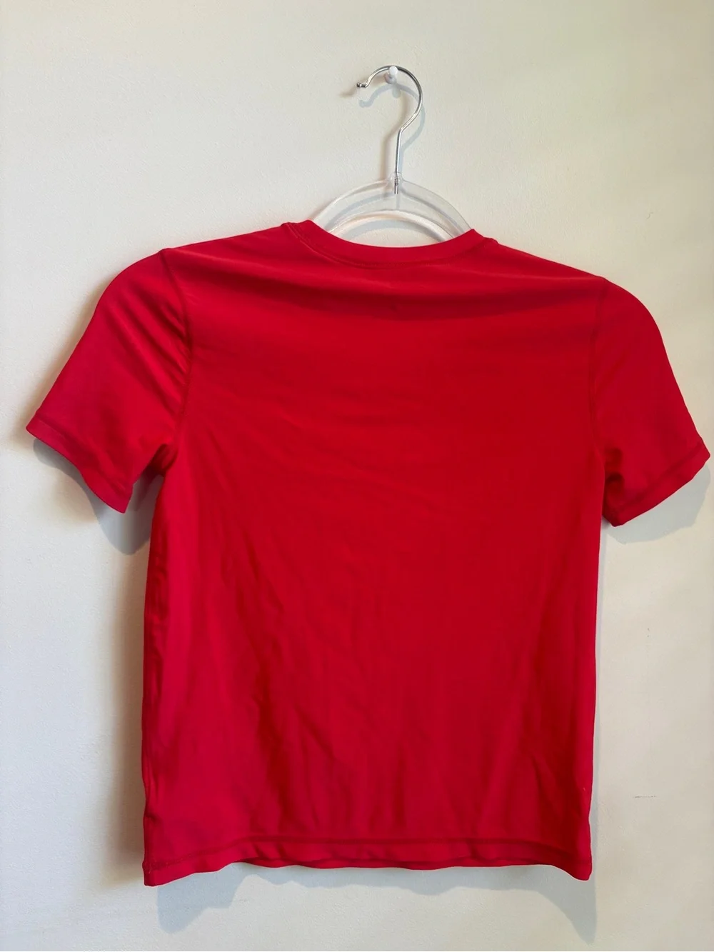 GAP Boys Red Swim Shirt White Wave Graphic (M)